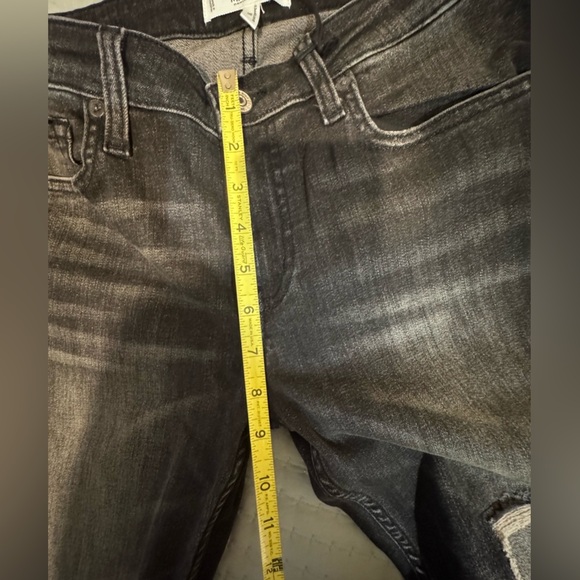 Mango brand distressed light black skinny cropped raw hem jeans. Size 8. NWT - Picture 10 of 16
